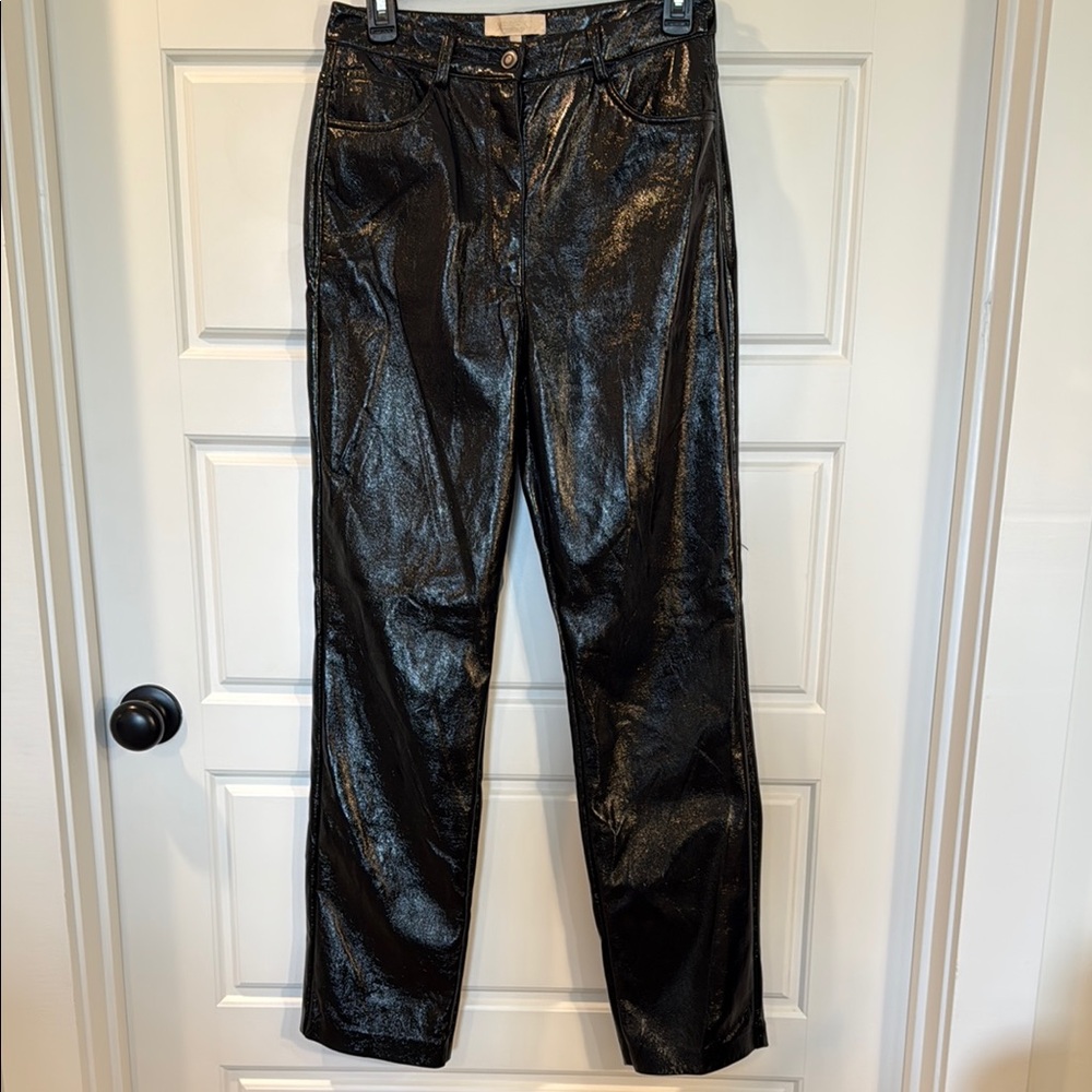 Meshki vegan leather pants size medium